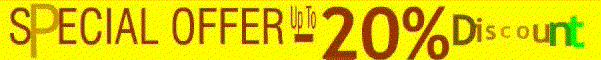Special Offer, discount up to 20%